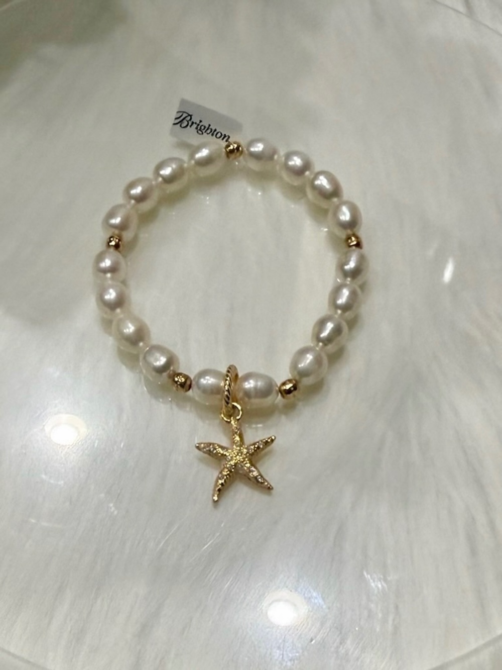 Brighton Pearl Starfish Bracelet NWT - Picture 1 of 2